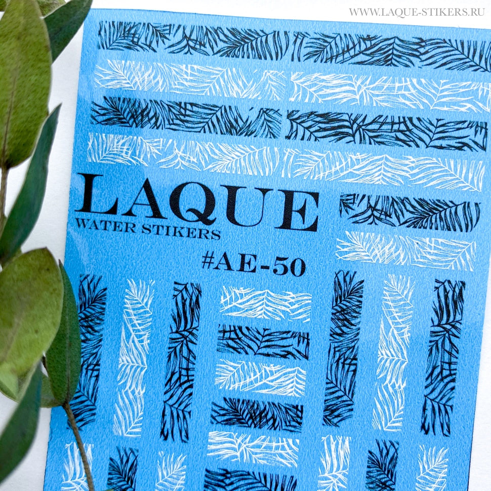 Design del Sticker AE50 di LAQUE (Adesivi ad acqua)