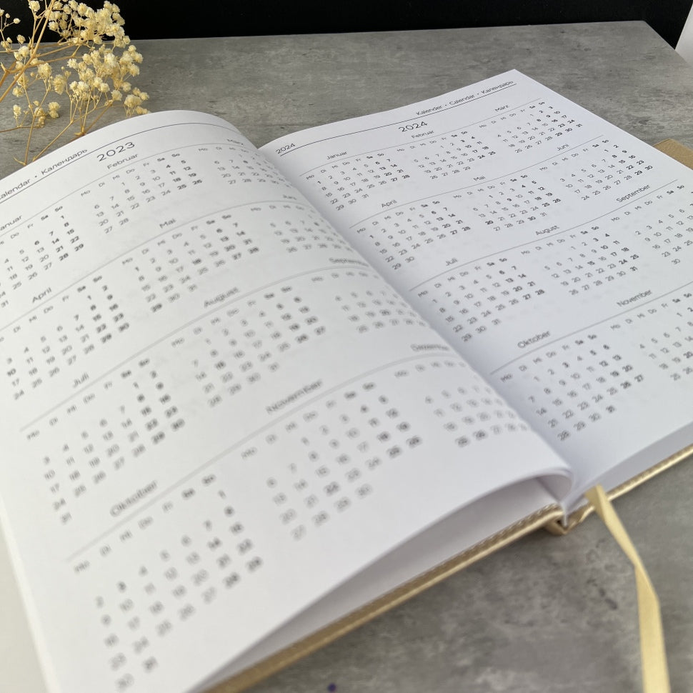 Calendario/Pianificatore per proprietari di studio 2023-2024 (2 anni interi)