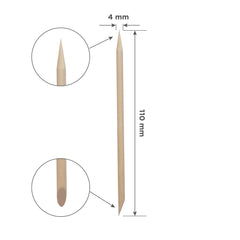 Stecchini per manicure in legno (palissandro) (110 mm, 100 pezzi)