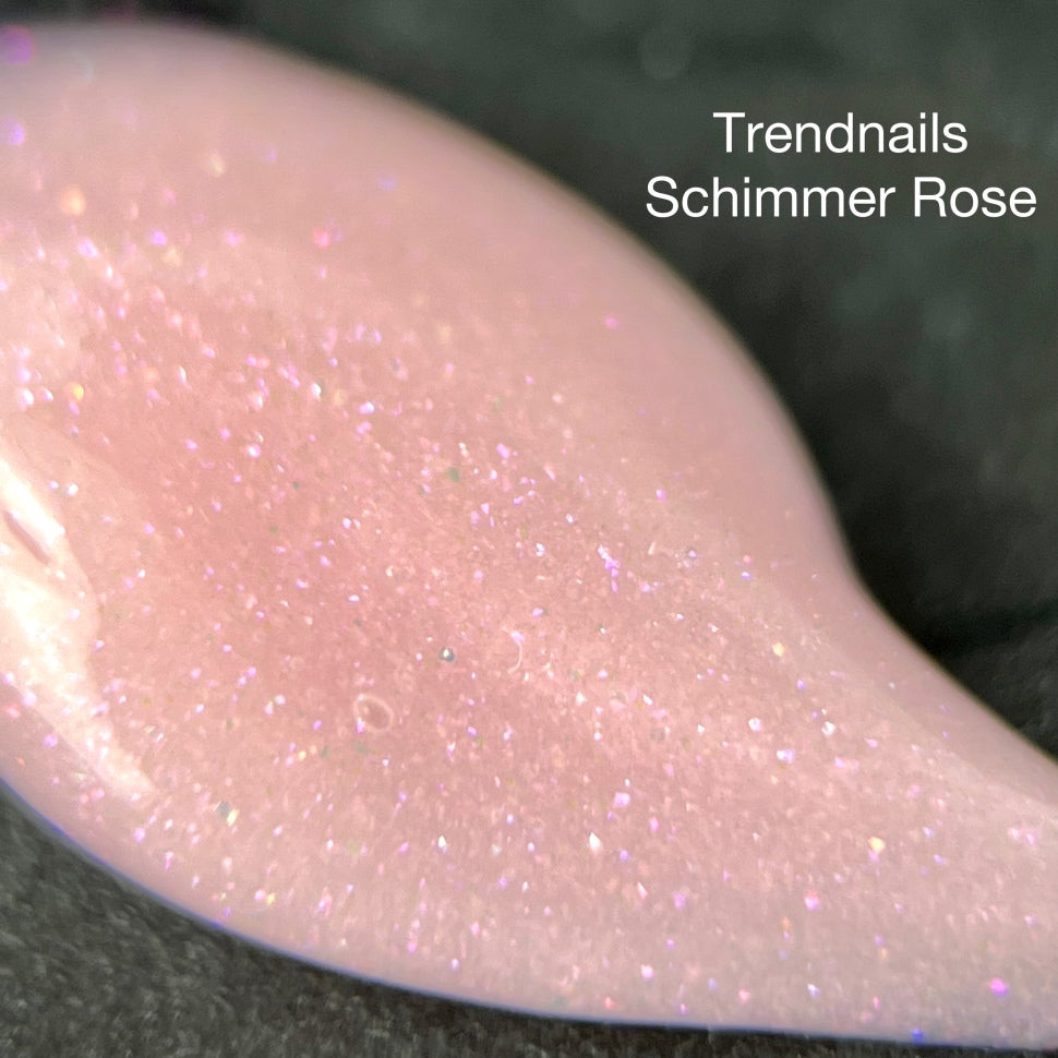 Soak-Off Acrylgel 15ml Tiegel – 'Shimmer Rose' von Trendnails