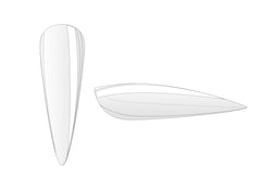 100er/500er Tip-Beutel Gel X-tention Tips Stiletto XXL