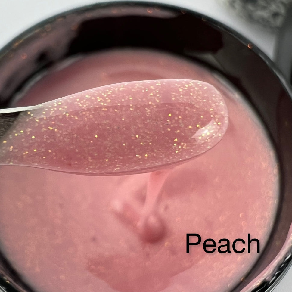 Rubber Gel Glitter – Peach 15ml by Trendnails