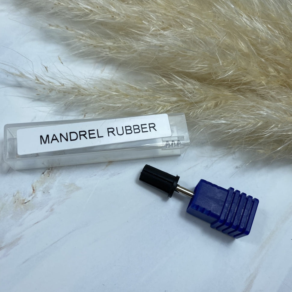 Mandrino in gomma naturale per l'uso con nastri abrasivi da 6mm