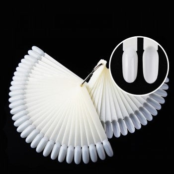 Tips Ring Display (Colorchart) 50 pcs. Almond shape white