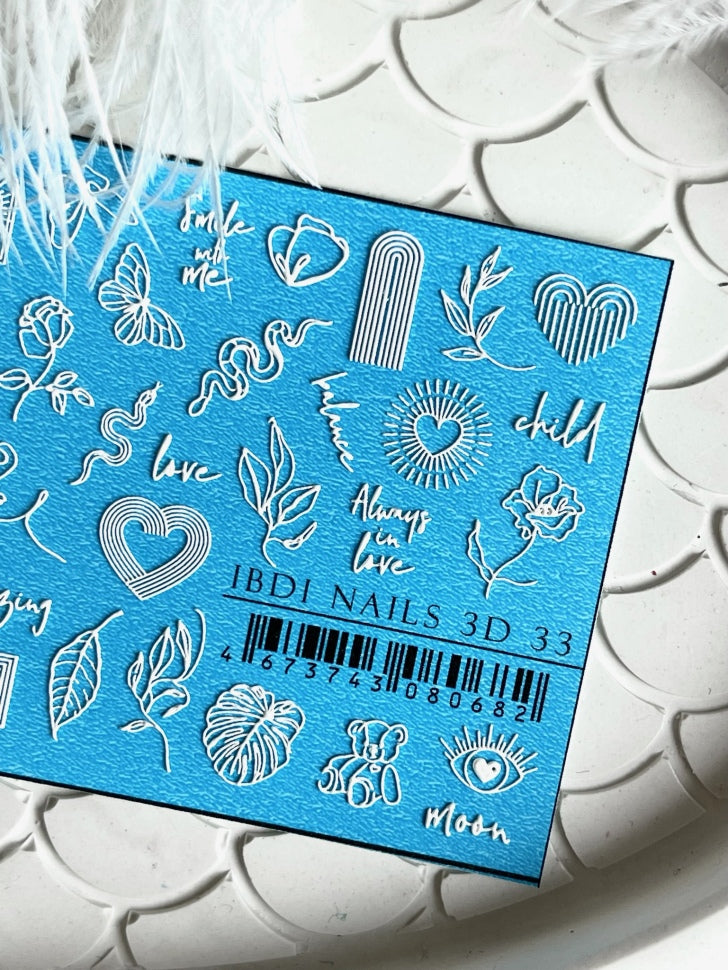Sticker 3D32 IBDI Nails