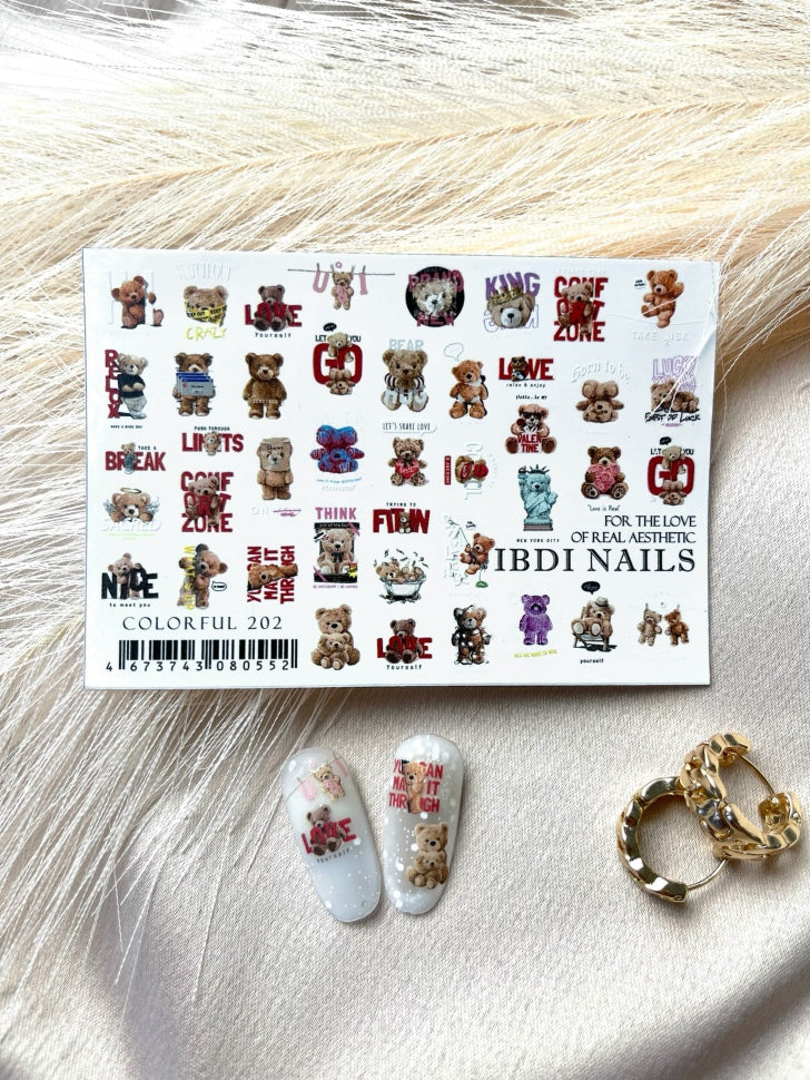 Stickers COLORFUL 202 from IBDI Nails
