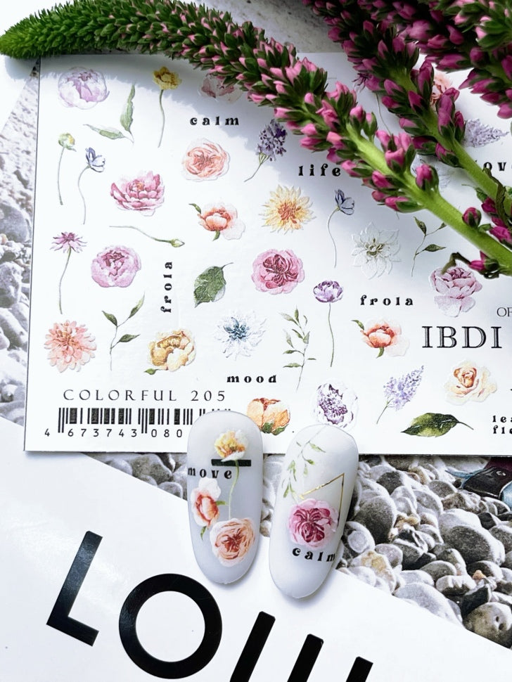 Stickers COLORFUL 205 from IBDI Nails
