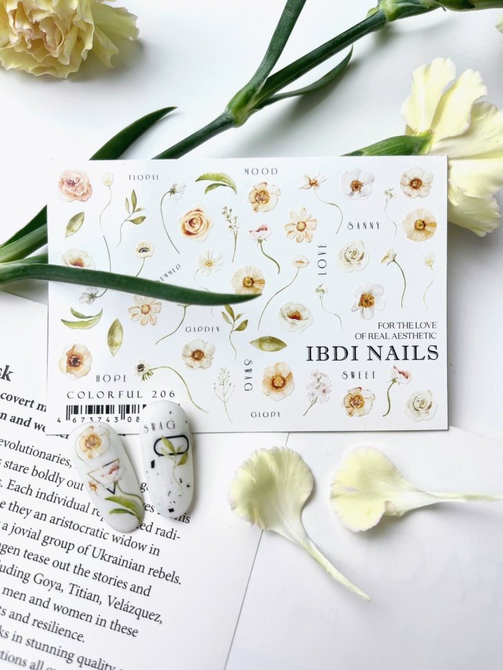 Sticker COLORFUL 206 от IBDI Nails