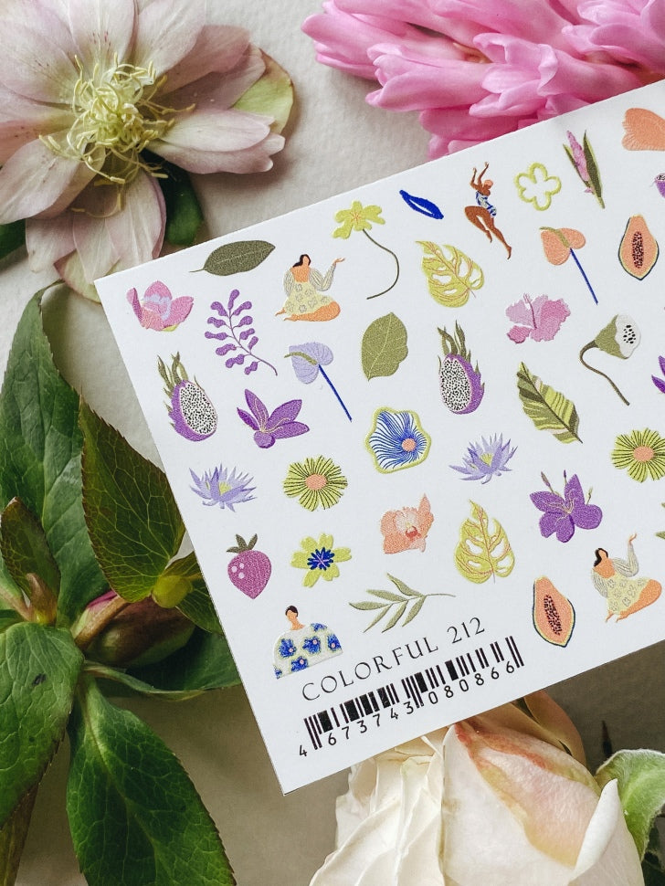 Sticker COLORFUL 212 от IBDI Nails