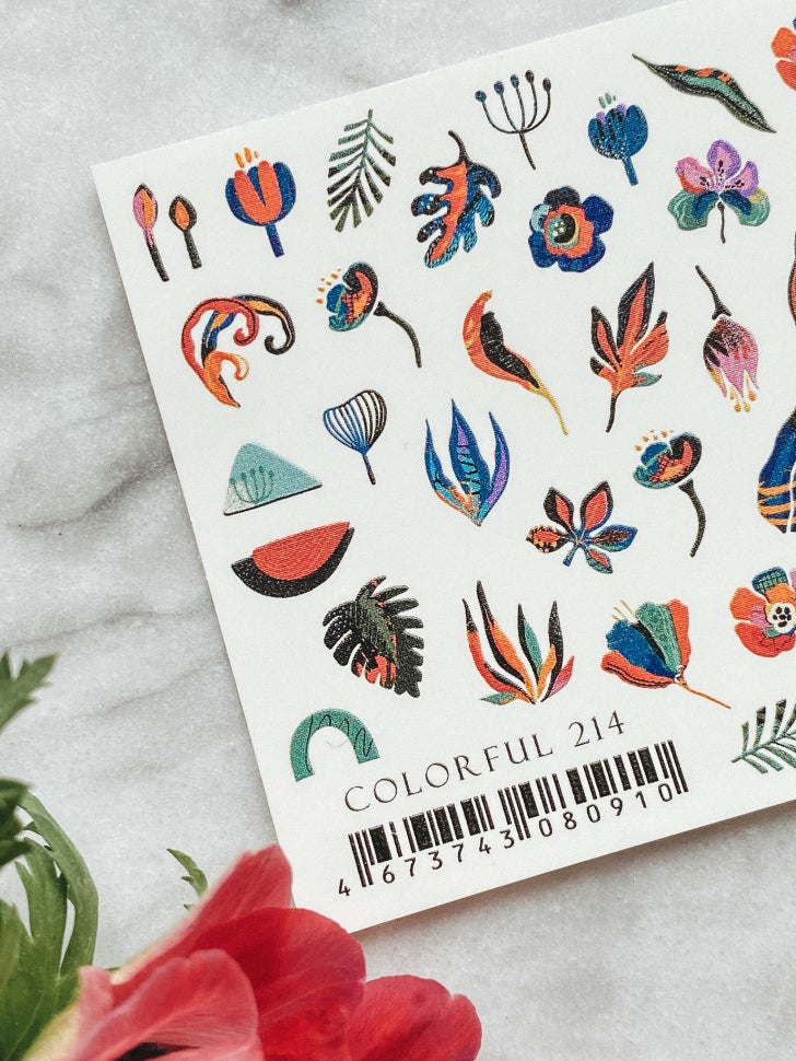Стикер COLORFUL 214 от IBDI Nails
