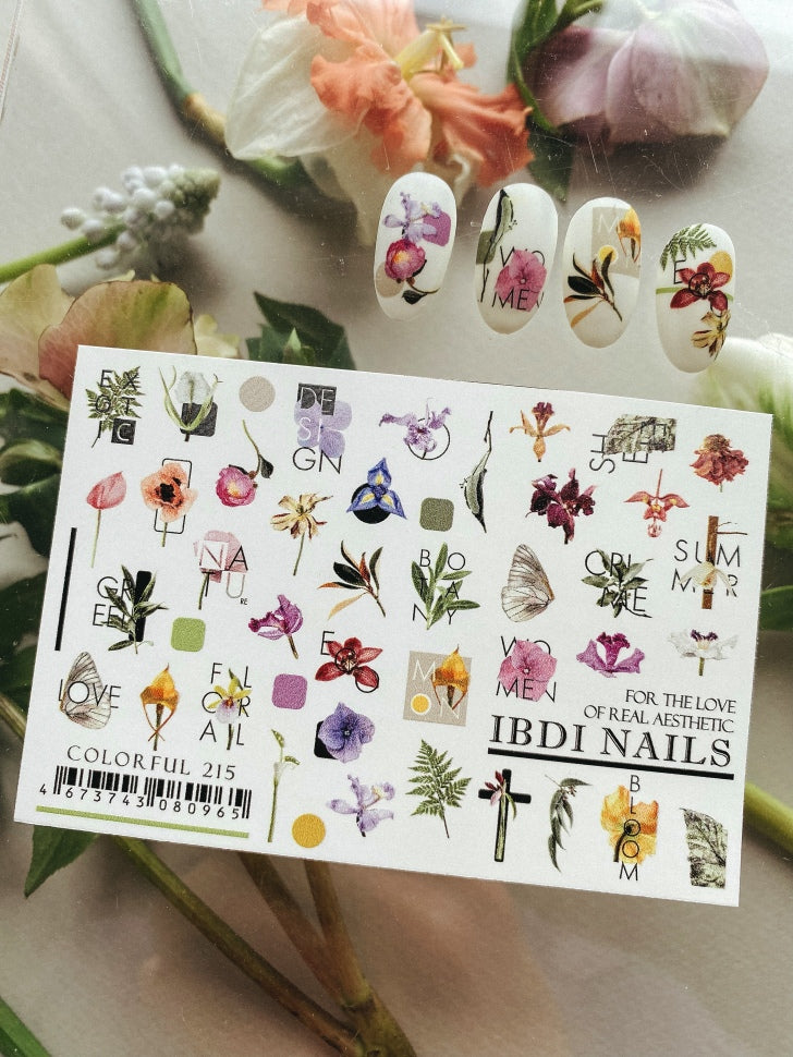 Sticker COLORFUL 215 от IBDI Nails