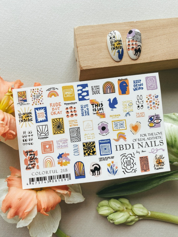 Stickers COLORFUL 218 from IBDI Nails