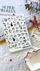 Sticker Design WB262 (Wasserlösliche Aufkleber) von Laque