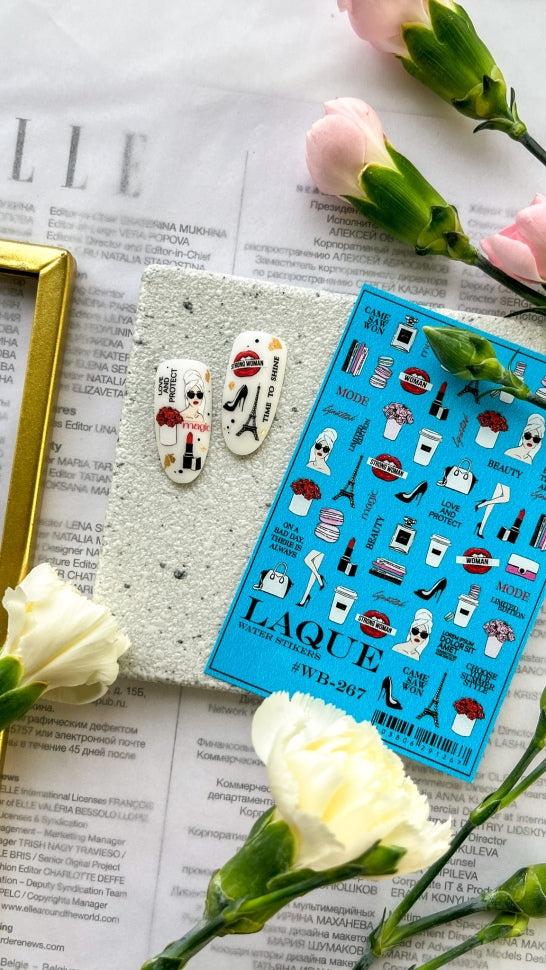 Дизайн наклейки WB267 (водорастворимые наклейки) от Laque