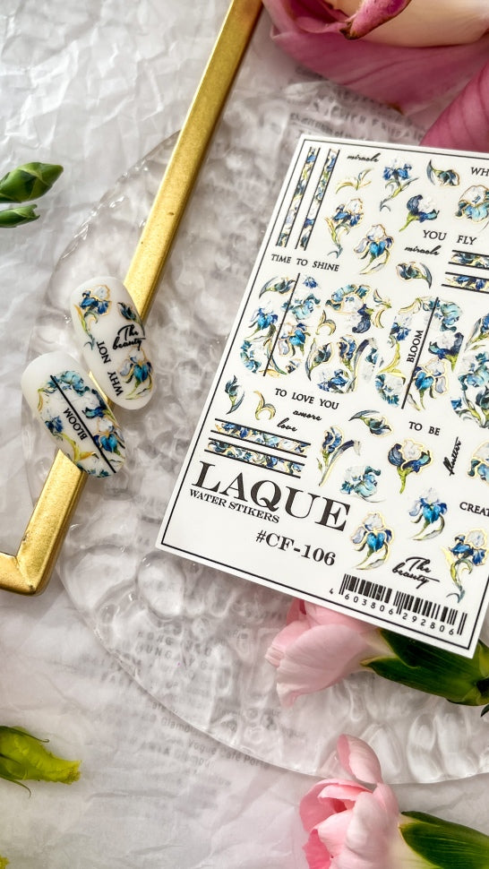 Slider with foil CF-106 (water-soluble stickers) from Laque