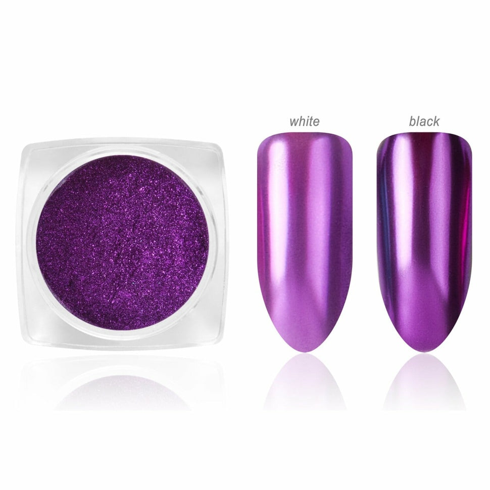 Mirror Chrome Pigment Purple + applicator mini set