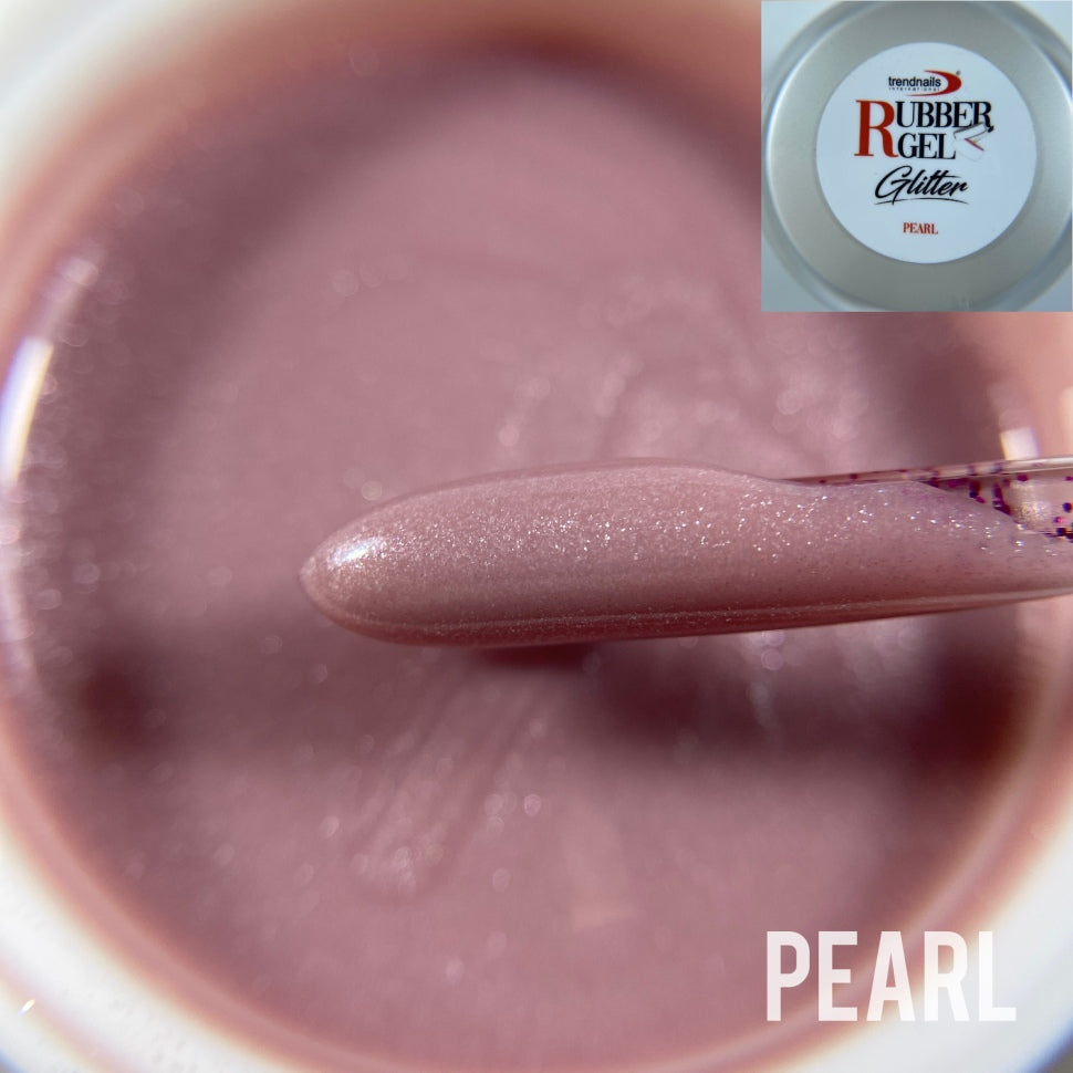 Rubber Gel Glitter 'Pearl' 15ml by Trendnails