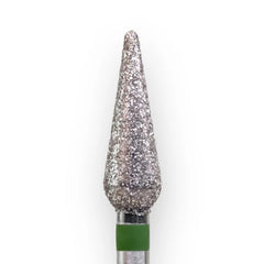 Punta diamantata a forma di goccia grossa (verde) della dimensione: 5,0mm di KMIZ