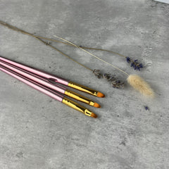 Pinsel Set  für Modellage metallic Rose