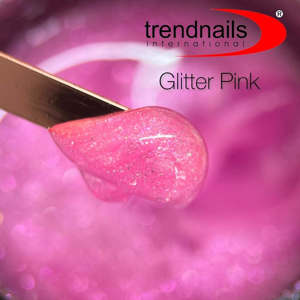 Soak-Off Acrylgel 15ml Tiegel – "Glitter Pink" von Trendnails  (TPO/HEMA-free)