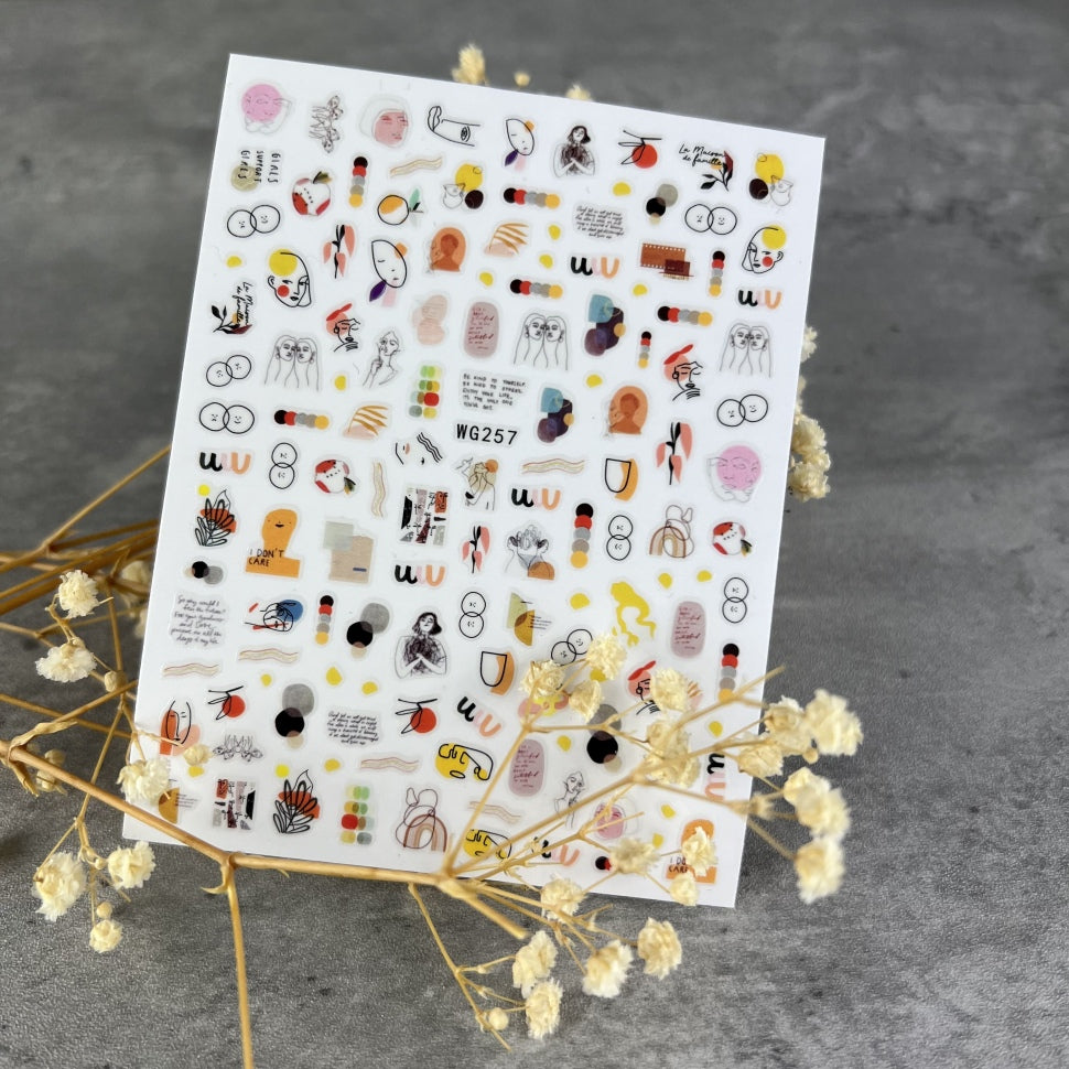 3D Sticker Design WG257