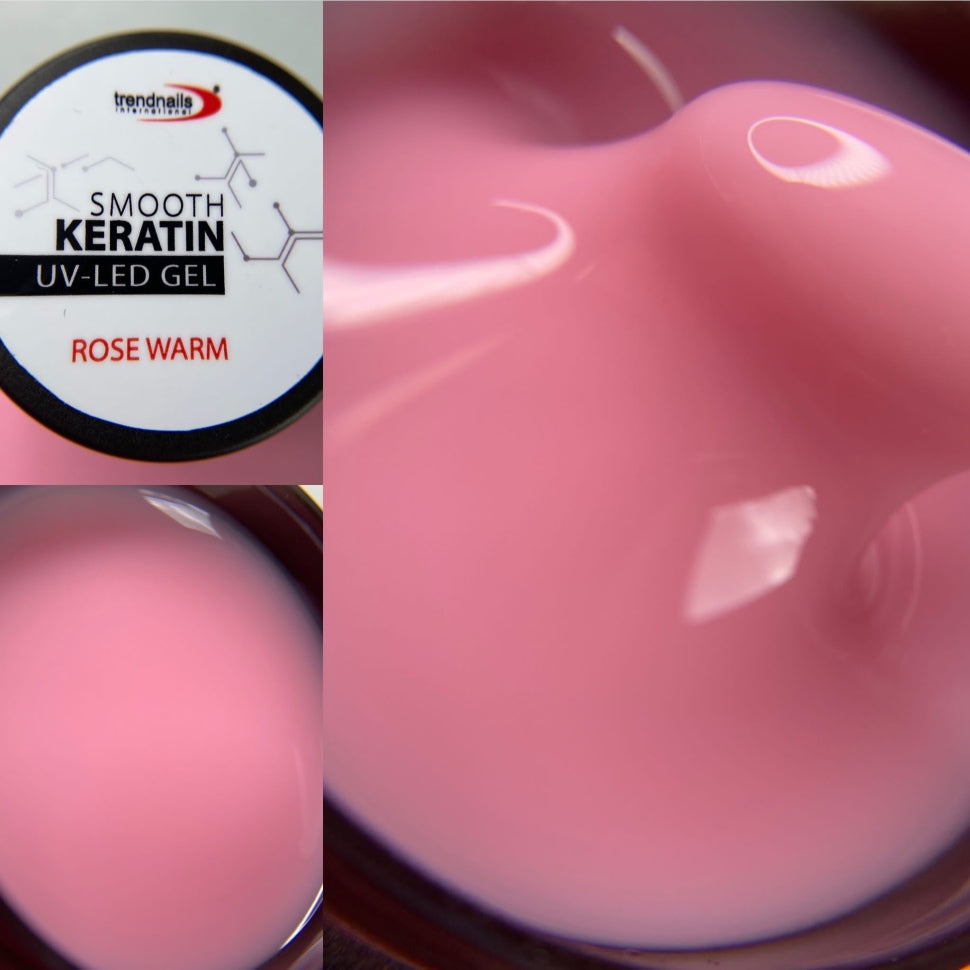 HEMA-free Smooth Keratin UV-LED Gel Rose Warm 5-30ml von Trendnails