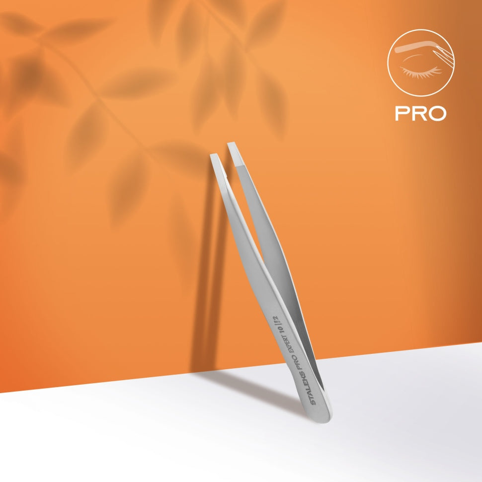 Tweezers for eyebrows EXPERT TE-10/2 STALEKS