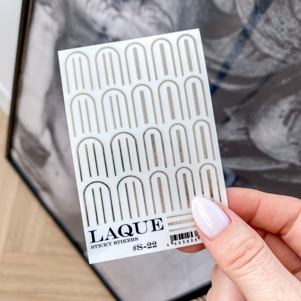 Self-adhesive sticker S-22 silver