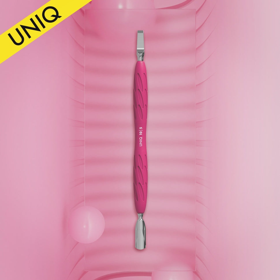 Pusher for cuticles with silicone handle (sterilisable) STALEKS UNIQ PQ10/5