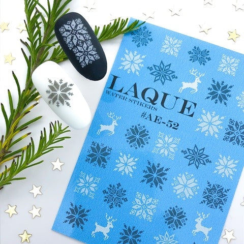 Sticker Design AE52 by LAQUE (Water-soluble Stickers) Winter Motifs