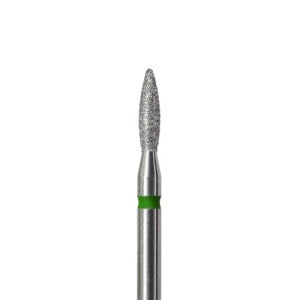Diamond cutter bit flame coarse (green ring) in sizes: 2.1-2.3 from KMIZ