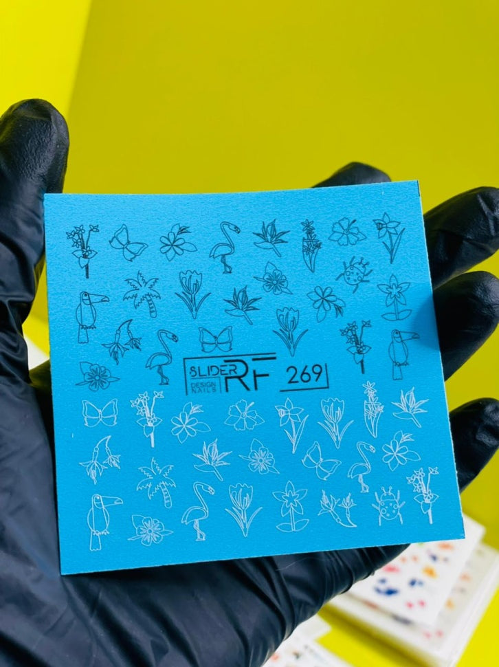Дизайн наклейки RF269 (водорастворимые наклейки)
