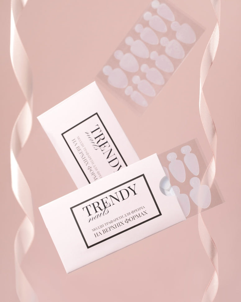 Forme in silicone per French ancorato per Dualtips (adatte per tutte le forme e lunghezze) 12 pezzi di Trendy Nails
