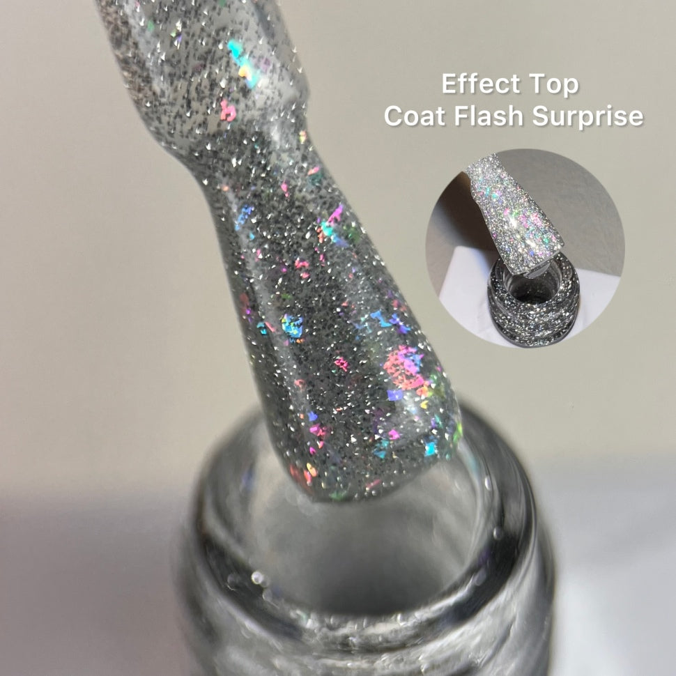 Effect Top Coat Flash Surprise NO WIPE 10ml di Love My Nails