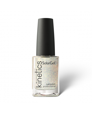 Nail polish SolarGel (air-drying) Silver Fairy Dust 15ml No.101 by Kinetics