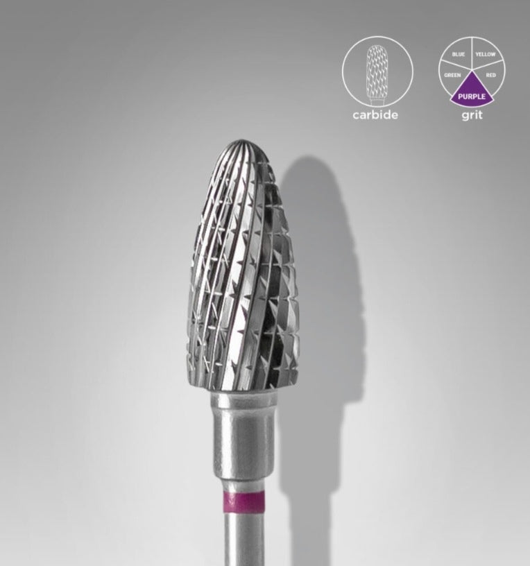 Milling cutter attachment carbide bit fine (purple) in sizes: 5.0mm and 6.0mm from STALEKS