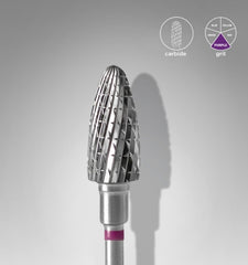 Fräseraufsatz Hartmetall Bit fein (Lila) in Größen: 5,0mm und 6,0mm von STALEKS