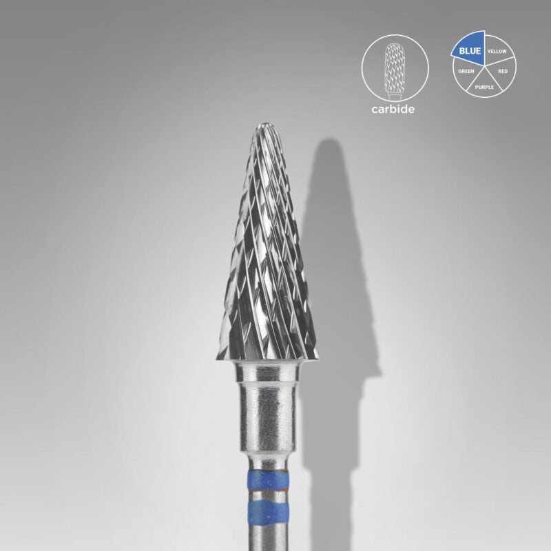 Fräseraufsatz Hartmetall mittel (blau) 6mm für Linkshänder von STALEKS