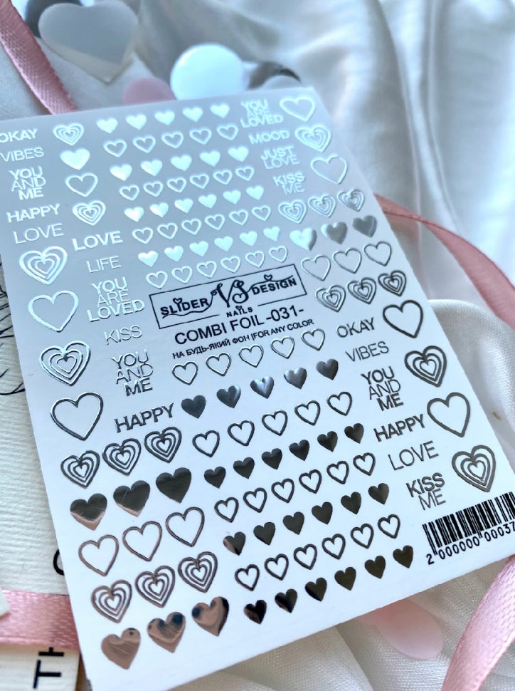 Slider with foil (water-soluble stickers) from VS Nails 31
