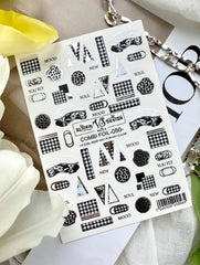 Slider mit Folie (Wasserlösliche Aufkleber) von VS Nails 50 COMBI FOIL