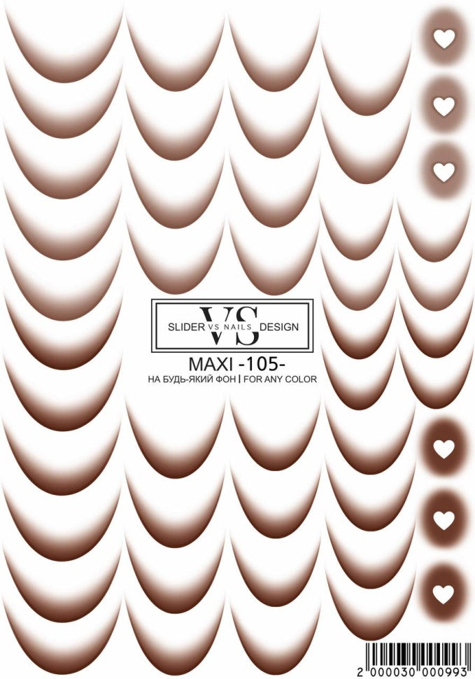 Slider maxi (water-soluble stickers) 105 by VS Nails