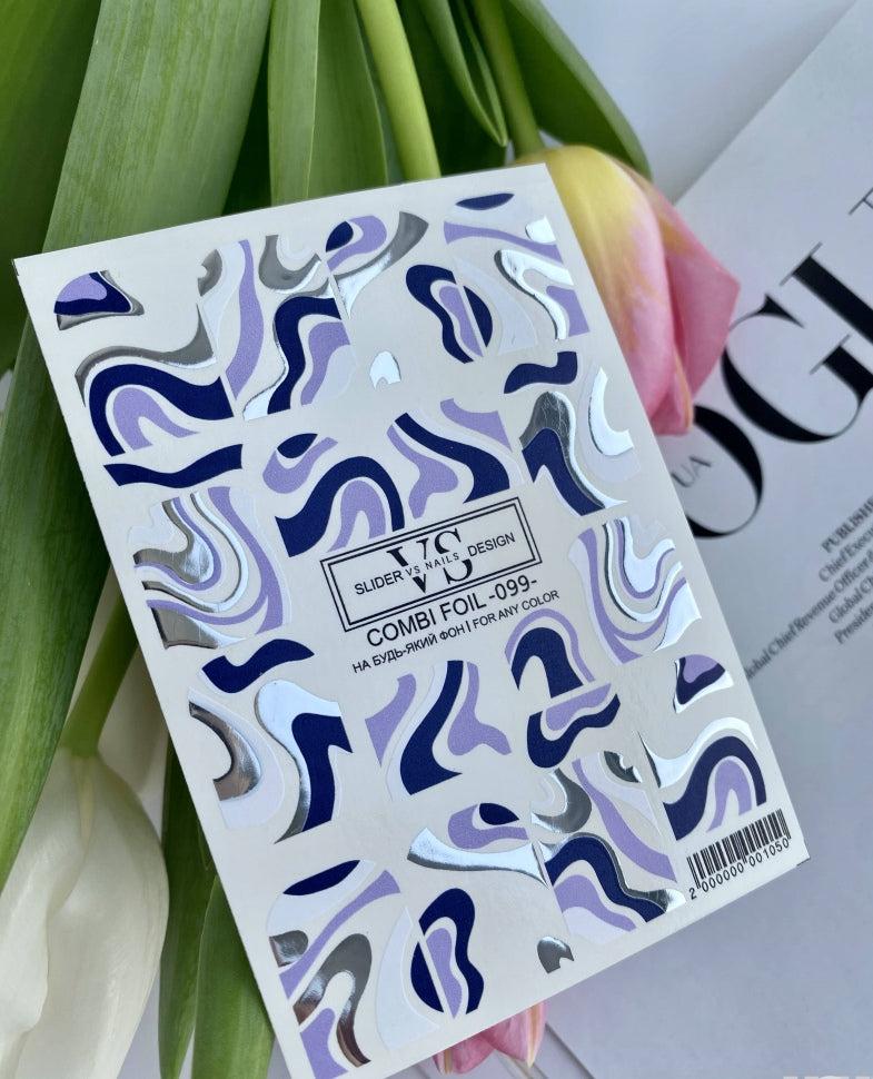 Slider with foil (water-soluble stickers) from VS Nails 99 COMBI FOIL