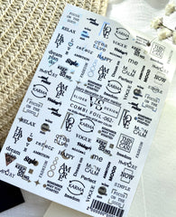 Slider mit Folie (Wasserlösliche Aufkleber) von VS Nails 62 COMBI FOIL