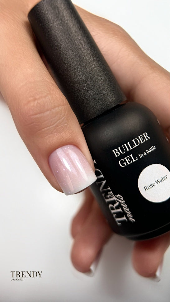 Builder Gel in bottiglia Acqua Rosa (con shimmer) di Trendy Nails 15ml / 30ml (autolivellante)