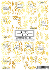 Slider mit Folie (Wasserlösliche Aufkleber) von VS Nails 134 COMBI FOIL