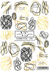 Slider mit Folie (Wasserlösliche Aufkleber) von VS Nails 130 COMBI FOIL