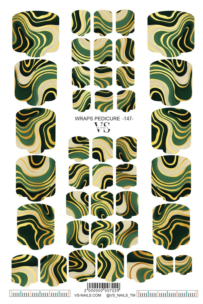 Wrap for Pedicure Maxi 147 by VS Nails
