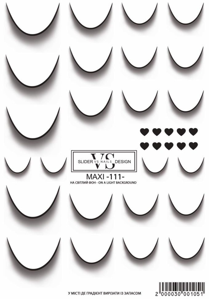 Slider maxi (water-soluble stickers) 111 by VS Nails