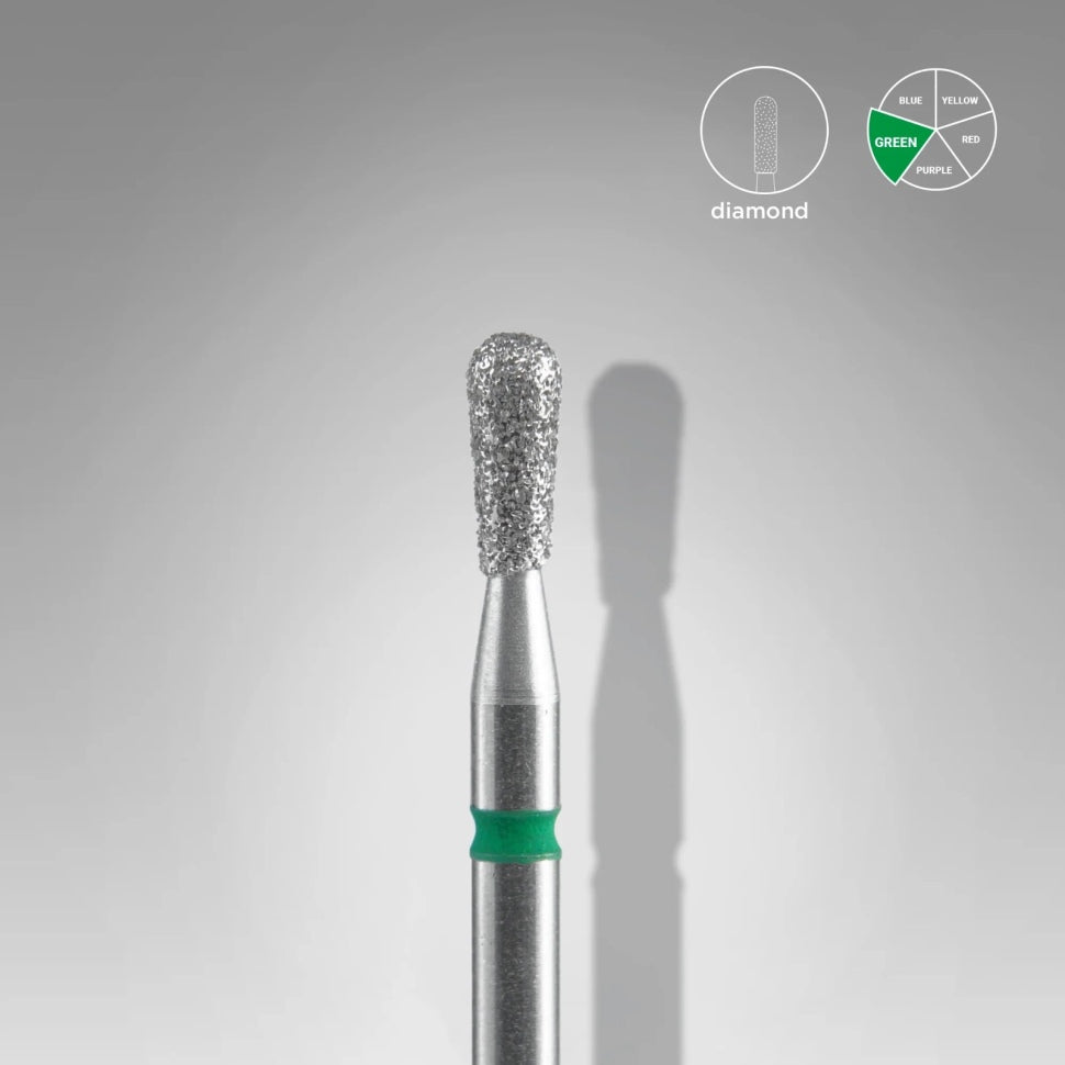Milling cutter attachment angle diamond bit fine (green) 2.3 mm working part 5 mm from STALEKS