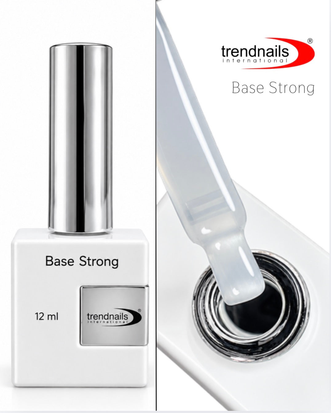 Base STRONG "Transparent" 12ml von Trendnails (TPO-free)